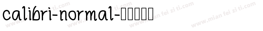 calibri-normal字体转换