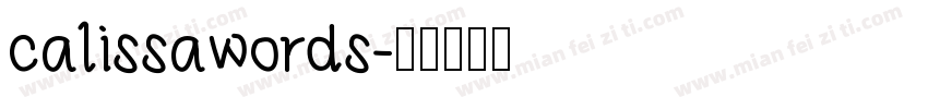 calissawords字体转换