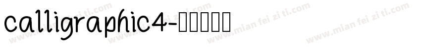 calligraphic4字体转换