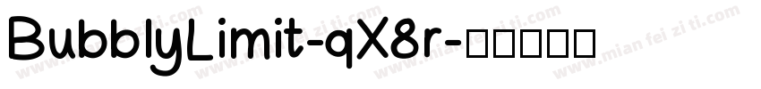 BubblyLimit-qX8r字体转换