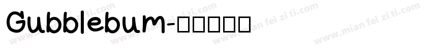 Gubblebum字体转换