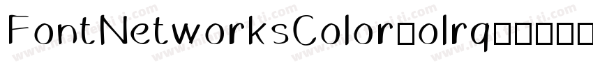 FontNetworksColor-olrq字体转换