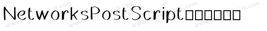 NetworksPostScript字体转换