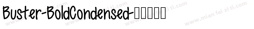 Buster-BoldCondensed字体转换