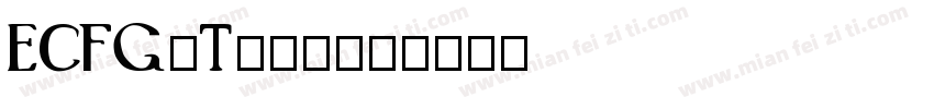 ECFGothic字体转换