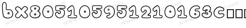 bx805105951210163c字体转换
