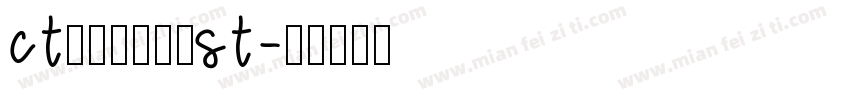 CTxinkaiST字体转换