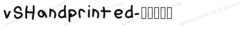 vSHandprinted字体转换