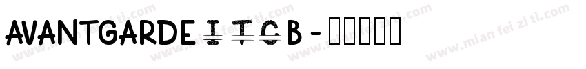avantgardeITCb字体转换