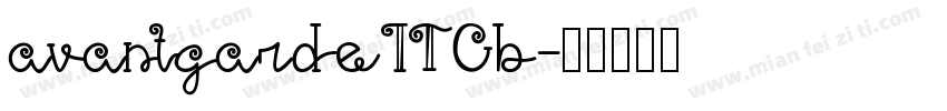 avantgardeITCb字体转换