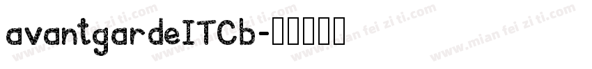 avantgardeITCb字体转换