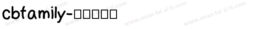 cbfamily字体转换
