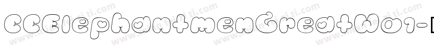 CCElephantmenGreatW01字体转换