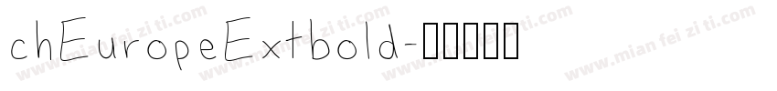 chEuropeExtbold字体转换