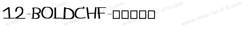 12-BOLDCHF字体转换