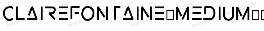 CLAIREFONTAINE-MEDIUM字体转换