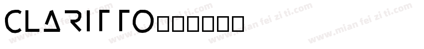 CLARITTO字体转换