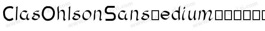 ClasOhlsonSans-edium字体转换