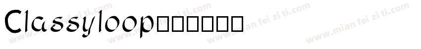 Classyloop字体转换
