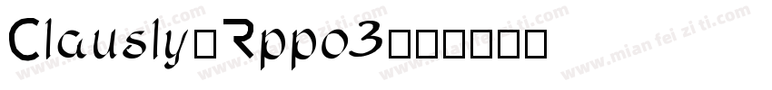 Clausly-Rppo3字体转换