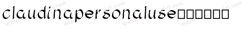 claudinapersonaluse字体转换