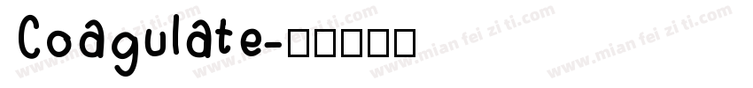 Coagulate字体转换