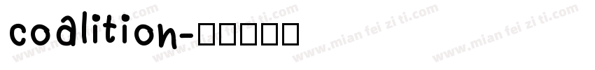 coalition字体转换