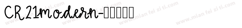 CR21modern字体转换