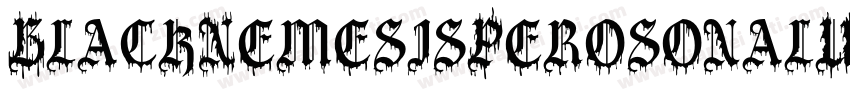BlackNemesisPerosonalUseDemoGrunge-X82G字体转换