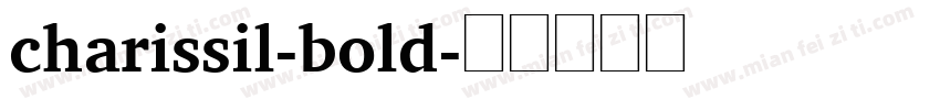 charissil-bold字体转换