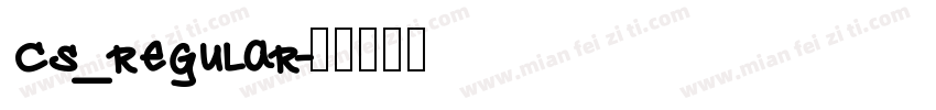 cs_regular字体转换