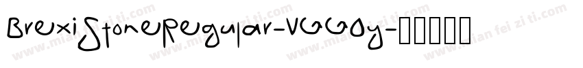 BrexiStoneRegular-VGGOy字体转换