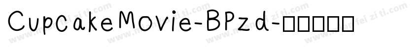 CupcakeMovie-BPzd字体转换