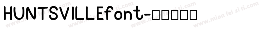 HUNTSVILLEfont字体转换