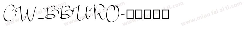 CW_BBURO字体转换