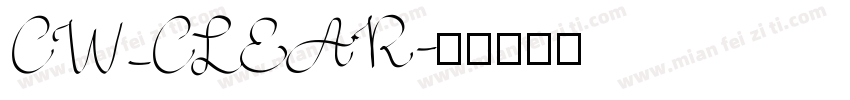 CW_CLEAR字体转换