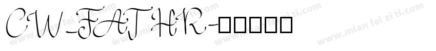 CW_FATHR字体转换