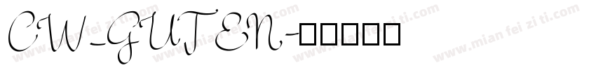 CW_GUTEN字体转换