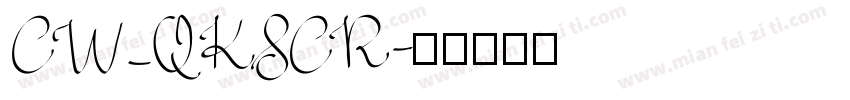 CW_QKSCR字体转换