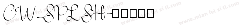 CW_SPLSH字体转换
