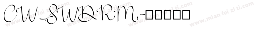 CW_SWDRM字体转换