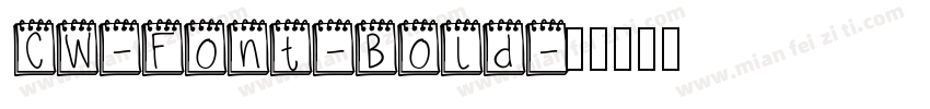 CW-Font-Bold字体转换
