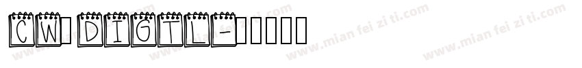 CW_DIGTL字体转换