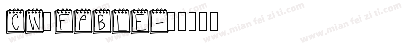 CW_FABLE字体转换
