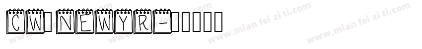 CW_NEWYR字体转换