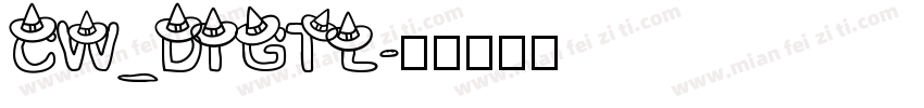 CW_DIGTL字体转换
