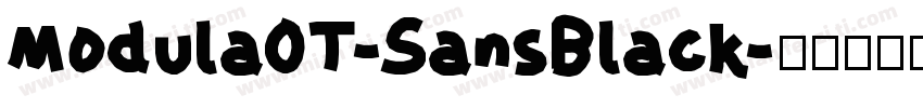 Modula0T-SansBlack字体转换