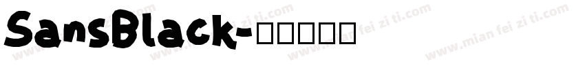SansBlack字体转换