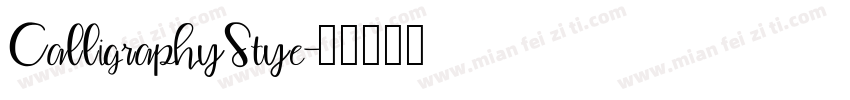 CalligraphyStye字体转换