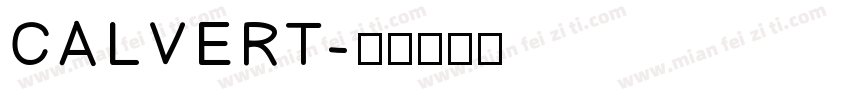 CALVERT字体转换